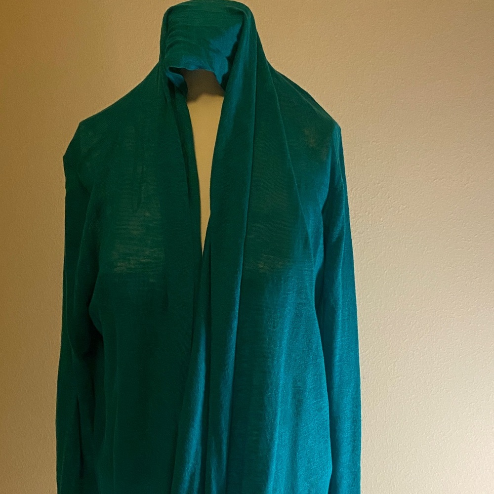 Anne Klein Teal Cardigan Sz Med, Lightweight